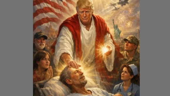 Trump’tan tartışma yaratan paylaşım: Kendini Hz. İsa'ya benzetti!