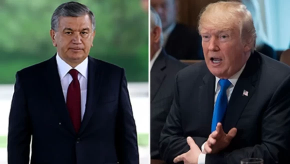 Özbekistan Cumhurbaşkanı Mirziyoyev ile Trump stratejik ortaklığı görüştü