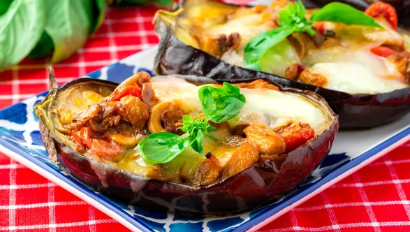 İtalyan usulü patlıcan sandalı