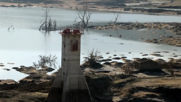 Tekirdağ'da Naip Barajı'ndan su alımı geçici olarak durduruldu