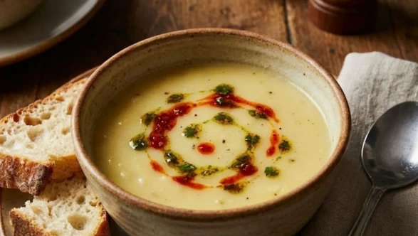 Sütlü ve terbiyeli patates çorbası tarifi