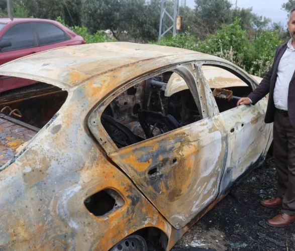 Hatay’da kan donduran olay! Aracını ateşe veren şahsı kamerada izleyince şoke oldu