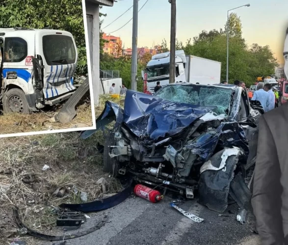 10 aracın birbirine girdiği o feci anların görüntüleri ilk kez ortaya çıktı!