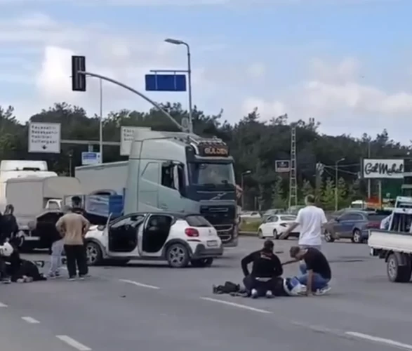 Arnavutköy'de feci kaza görüntüleri ortaya çıktı!