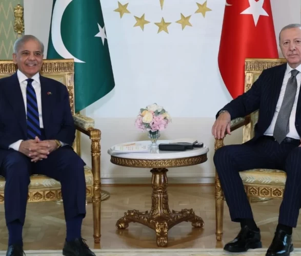 Cumhurbaşkanı Erdoğan'dan Pakistan Başbakanı Şerif'e Vahdettin Köşkü'nde resmi karşılama!