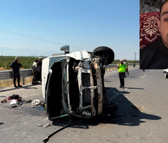 Hatay'da tarım işçilerini taşıyan minibüs devrildi