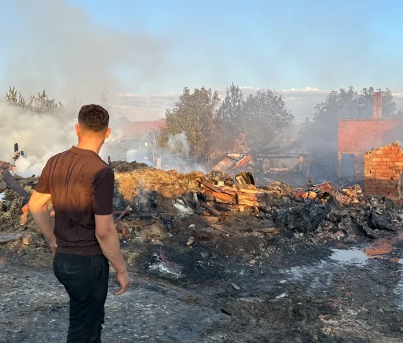 Çankırı'da çıkan yangın büyük hasar bıraktı!