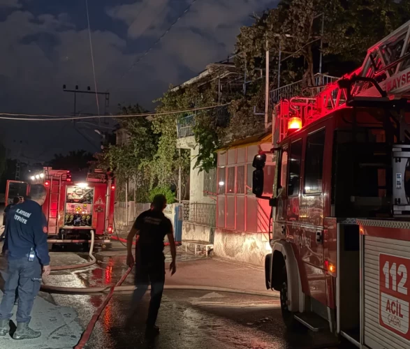 Kayseri'de balkondaki mangal keyfi faciaya dönüştü