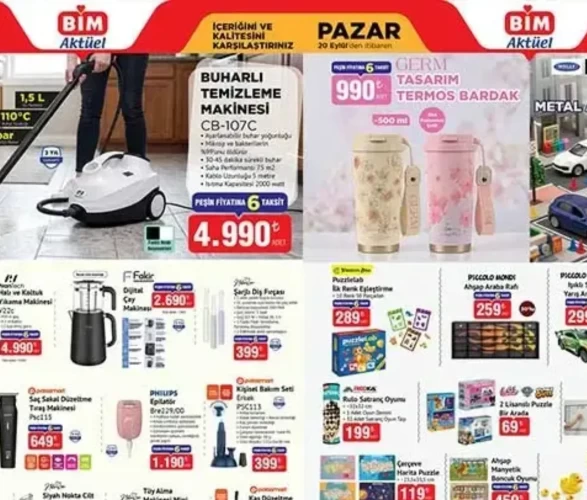 BİM 20-25 Eylül 2026 aktüel kataloğu: Hangi ürünler indirimde? (Tam fiyat listesi)