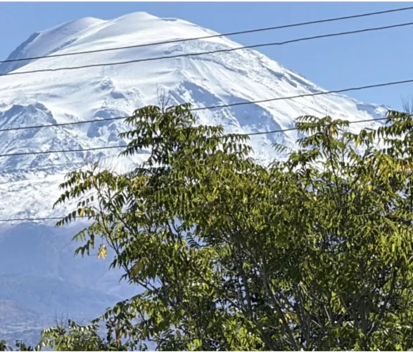 Ağrı Dağı beyaza büründü