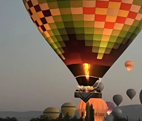Kapadokya’da Gazze için balonlar havalandı