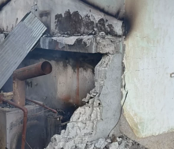 Muş'ta korkutan yangın! 5 büyükbaş hayvan telef oldu, evin çatısı yandı