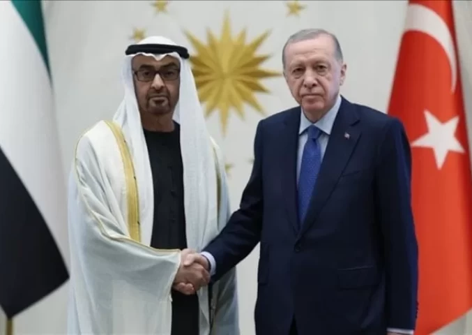 Cumhurbaşkanı Erdoğan, BAE Devlet Başkanı ile görüştü!