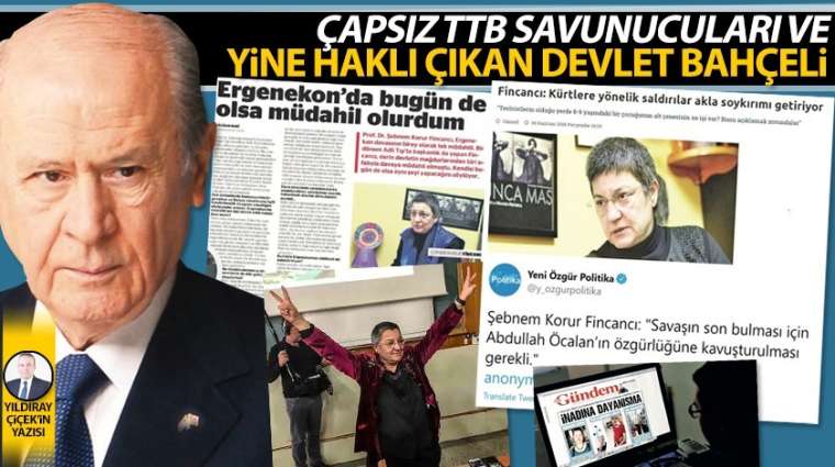 Çapsız TTB savunucuları ve yine haklı çıkan Devlet Bahçeli