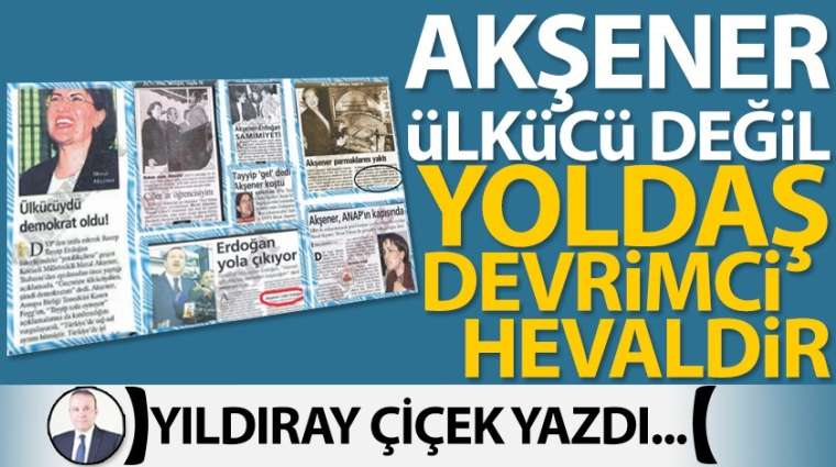 Akşener Ülkücü değil, yoldaş, devrimci, hevaldir
