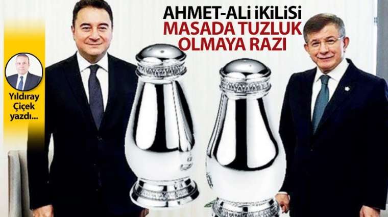 Ahmet-Ali ikilisi masada tuzluk olmaya razı