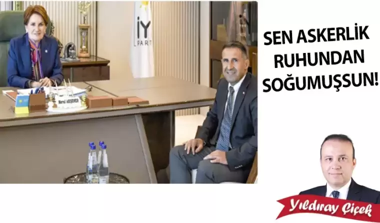 Sen askerlik ruhundan soğumuşsun!