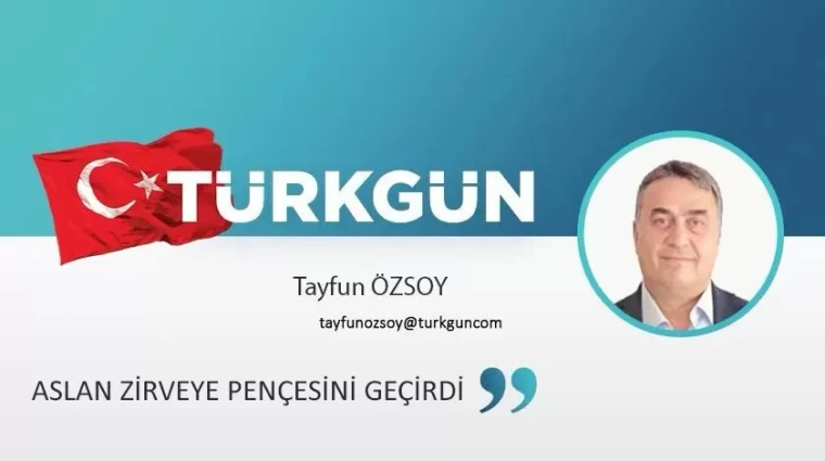 Aslan zirveye pençesini geçirdi