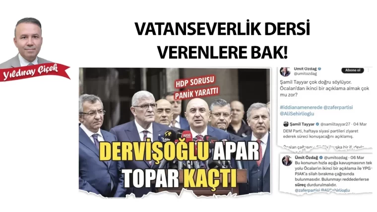 Vatanseverlik dersi verenlere bak!