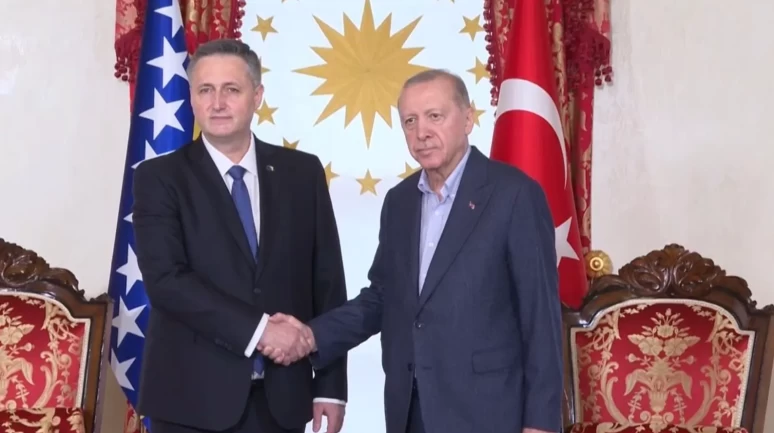 Cumhurbaşkanı Erdoğan ve Beciroviç bir araya geldi