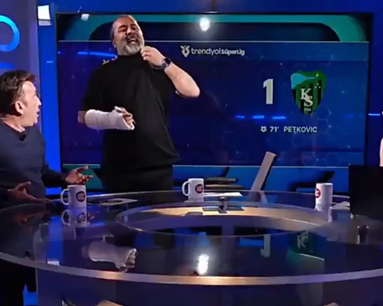 Canlı yayında kavga: Emre Bol stüdyoyu terk etti, Evren Turhan mikrofon fırlattı