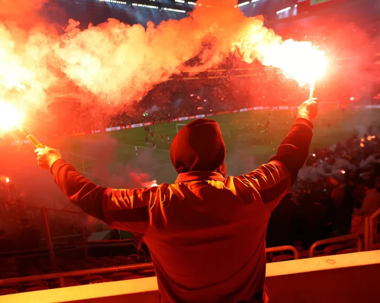 Galatasaray'ın şampiyonluk idmanında görsel şölen!