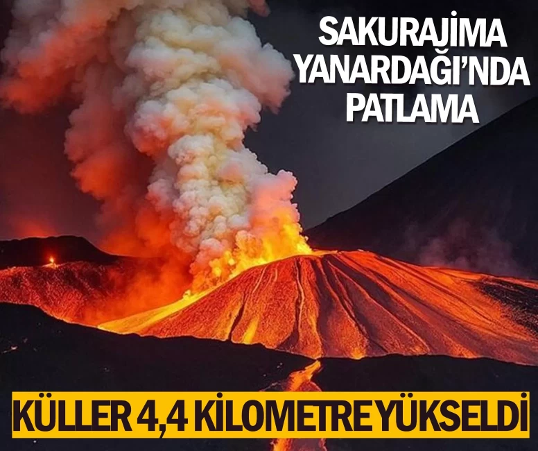 Sakurajima Yanardağı’nda patlama