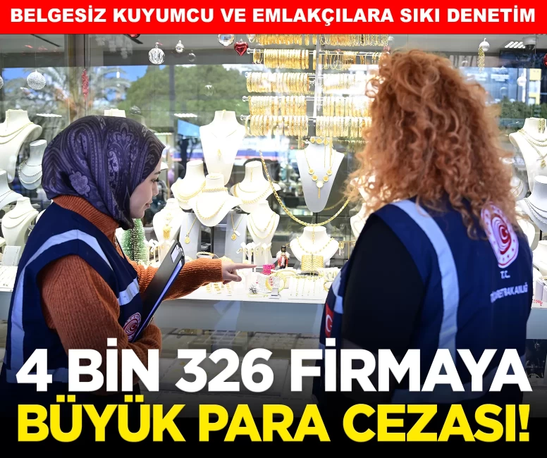 Antalya'da 4 bin 326 firmaya, 41.6 milyon liralık 'üründe aykırılık' cezası