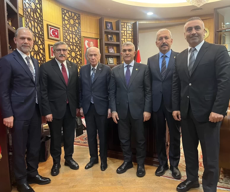 MHP Lideri Devlet Bahçeli, Cumhur İttifakı Hatay Milletvekillerini kabul etti