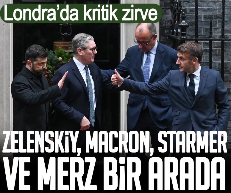 Zelenskiy, Macron, Starmer ve Merz bir arada