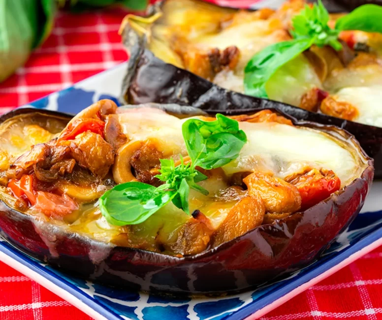 İtalyan usulü patlıcan sandalı