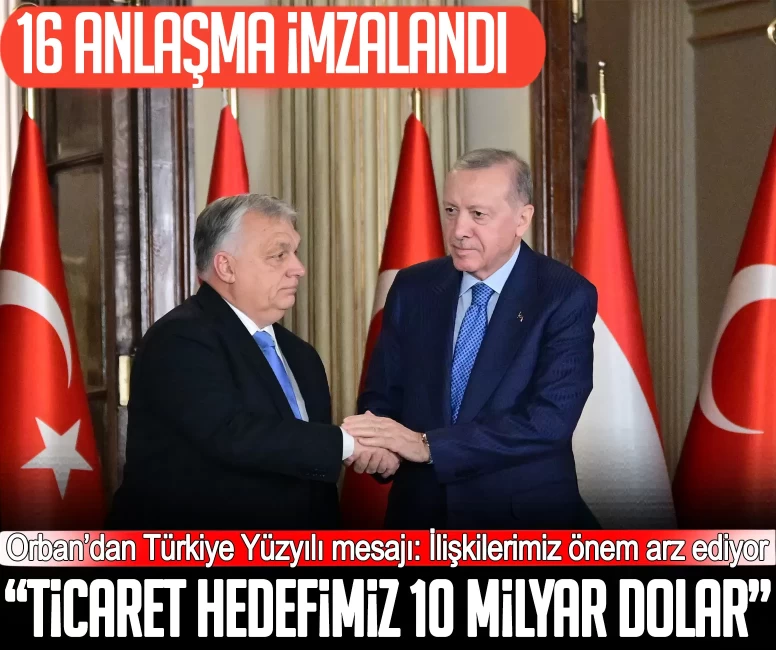 Cumhurbaşkanı Erdoğan: Ticaret hedefimiz 10 milyar dolar