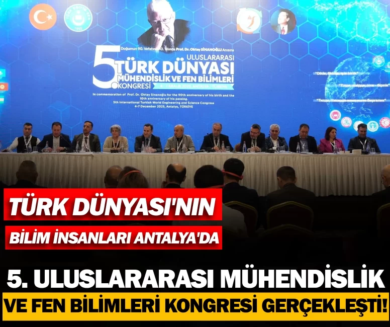5. Uluslararası Mühendislik ve Fen Bilimleri Kongresi gerçekleşti!