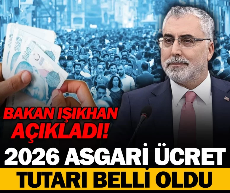 2026 asgari ücret tutarı 28 bin 75 lira oldu