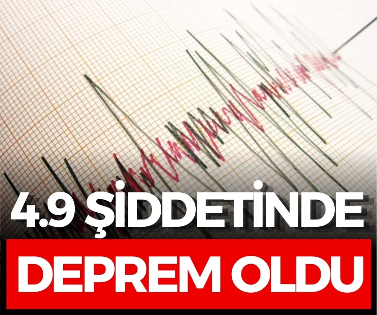 Antalya'da 4.9 büyüklüğünde deprem!