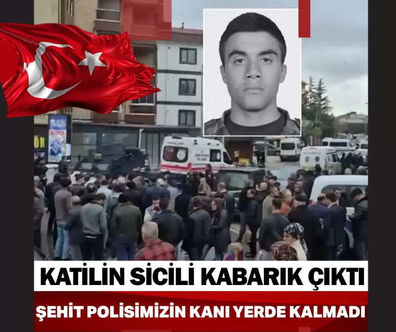 Polisimizi şehit eden katilin sicili kabarık çıktı
