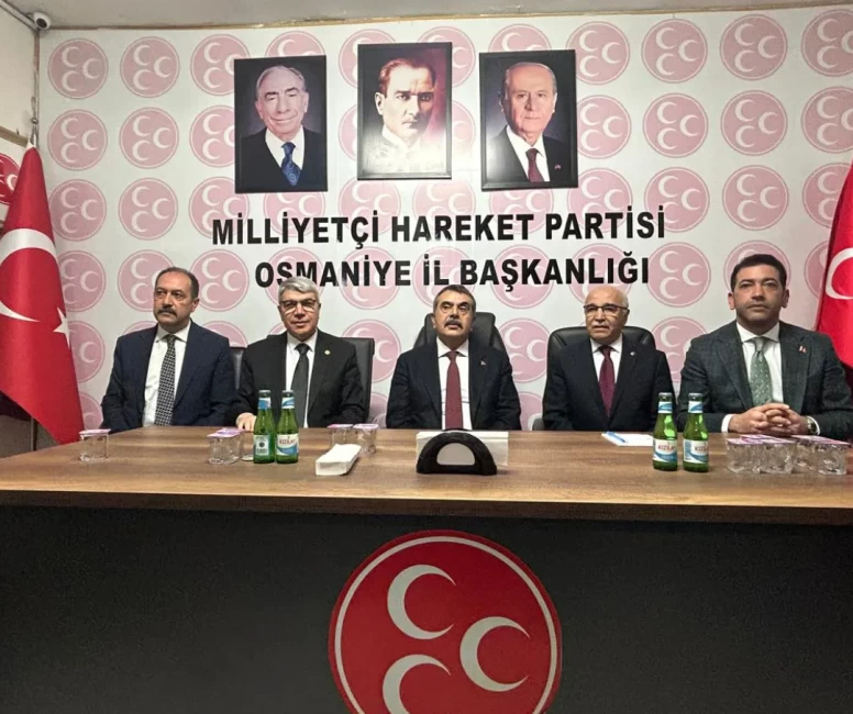 Milli Eğitim Bakanı Tekin, MHP Osmaniye teşkilatını ziyaret etti