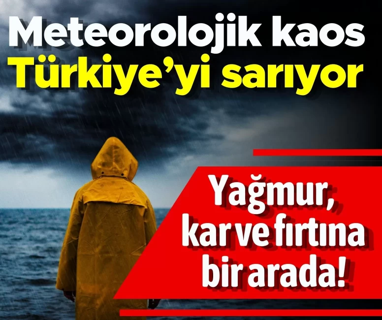 Dikkat! Türkiye’de hava durumu alarmı: Şiddetli yağış ve kar geliyor!