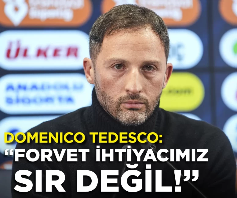 Domenico Tedesco’dan transfer mesajı: "Forvet ihtiyacımız sır değil!"