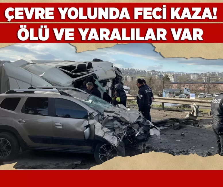 Samsun'da çevre yolunda feci kaza