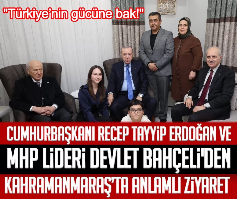Cumhurbaşkanı Recep Tayyip Erdoğan ve MHP Lideri Devlet Bahçeli'den depremin 3. yılında Kahramanmaraş’ta anlamlı ziyaret