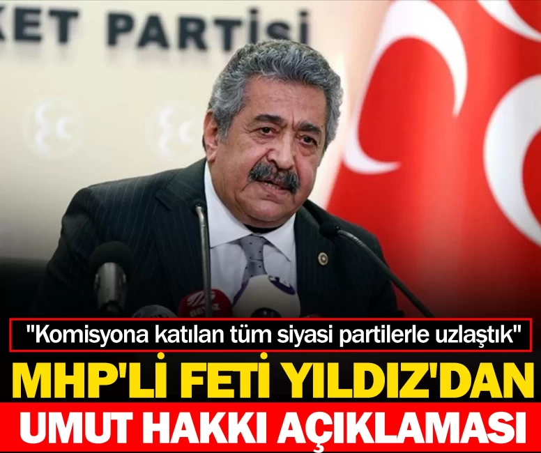 MHP'li Feti Yıldız: Umut hakkı konusunda uzlaştık
