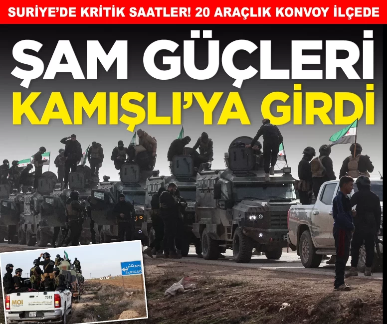 Suriye’de güvenlik güçleri Kamışlı merkezine girdi!