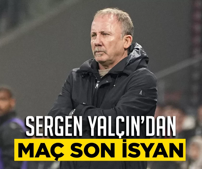 Sergen Yalçın: “Sezonun en kötü ilk 20 dakikasını oynadık”