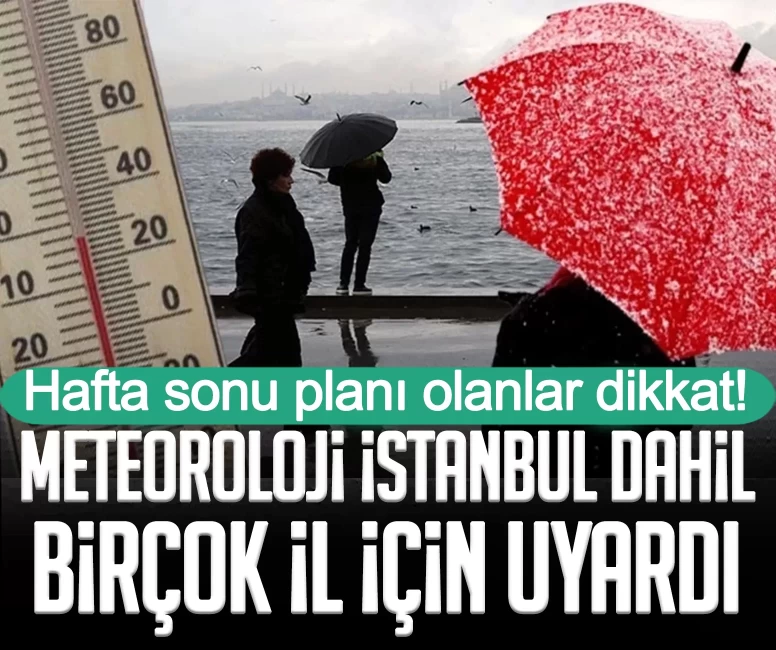 Meteoroloji'den hafta sonu alarmı: Batıda sağanak, doğuda kar yağışı kapıda!