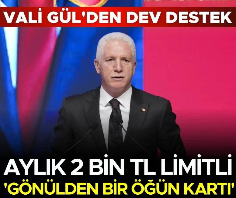 Aylık 2 bin TL limitli 'Gönülden bir öğün kartı'