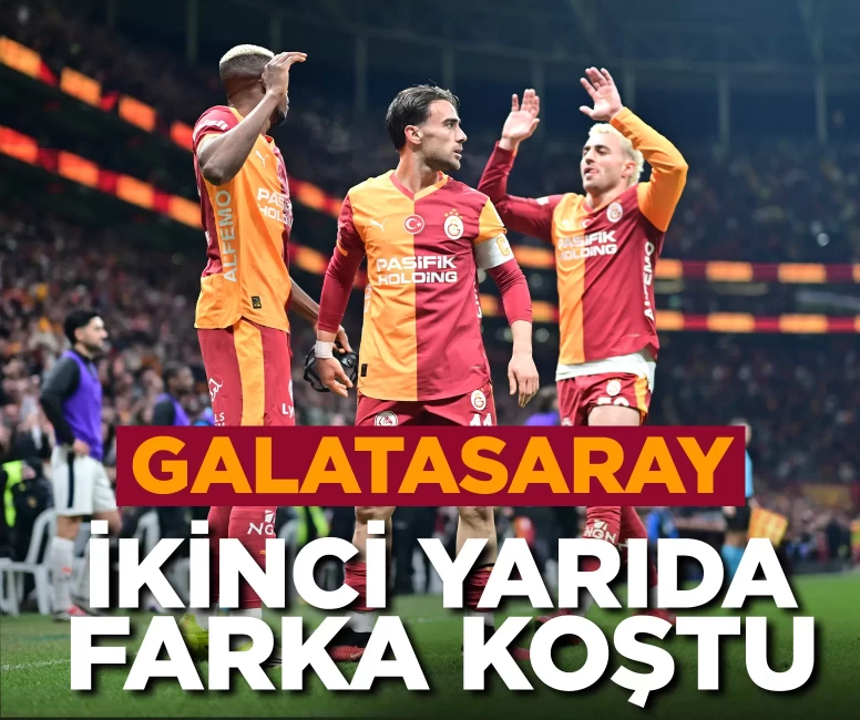 Galatasaray, Başakşehir karşısında ikinci yarıda farka koştu