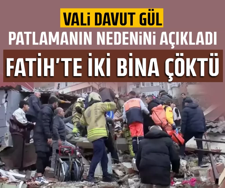 Fatih'te iki bina çöktü! 1 kişi hayatını kaybetti