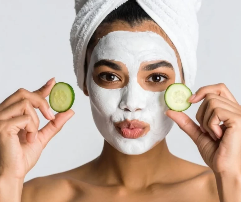 Ferahlatıcı ve yoğun nemlendirici yoğurt-salatalık maskesi