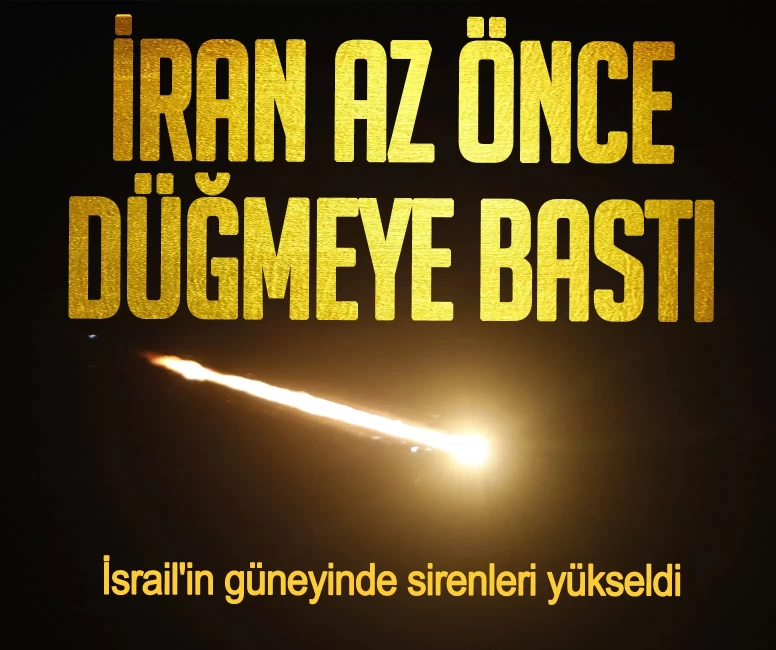 İran az önce düğmeye bastı! İsrail'in güneyinde sirenleri yükseliyor